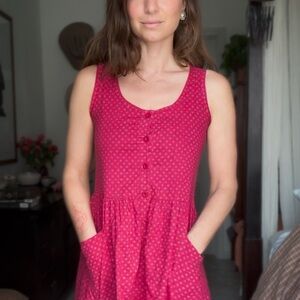 Vintage Pink Laura Ashley Chore Dress